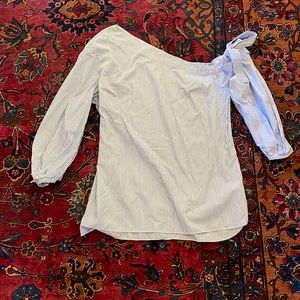 Banana Republic asymmetrical one shoulder blouse size XL